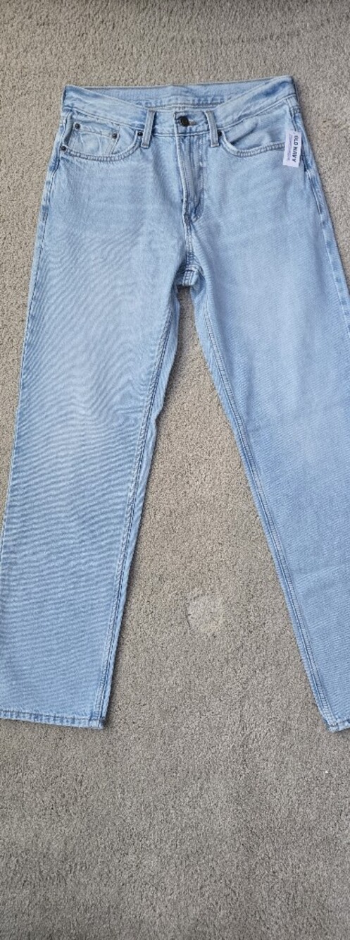 Old Navy Light Wash Structured Loose Jeans 30x34 - Light Blue